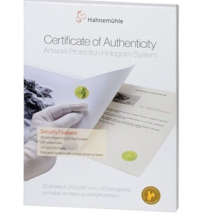 10640397  CERTIFICATE OF AUTHENTICITY (50 HOLOGRAMS) A4 25 hojas