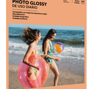 PH200-B Papel Profesional Fotográfico Brillante 200g HOJAS TAMAÑO CARTA 0.216x 0.279m / (8.5"x11") Paq. C/500 hjs