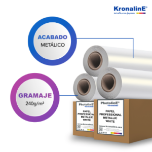 PH106 PROFESSIONAL METALLIC WHITE PHOTO PAPER 240g/m² m2