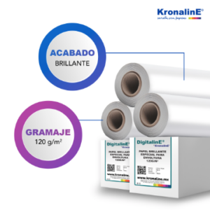PEV05  PAPEL BRILLANTE ESPECIAL PARA ENVOLTURA 165 g/m2 N3" 0.76 x 45.7 m RL