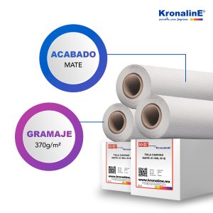 KE602  TELA CANVAS MATE 21 mil K+E N2” 1.07 x 15 m RL
