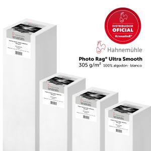 10643276  PAPEL PHOTO RAG ULTRA SMOOTH (305 gsm, 100% Cotton, white) 60" X 12 m