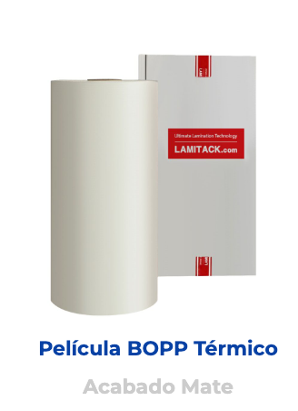 BOPPMT13 Película para laminado térmico BOPP mate 24 mic N3” 0.950 x 3000 m RL