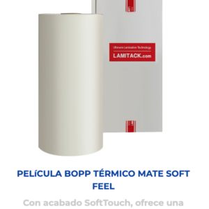 BOPPAS09  Película para laminado térmico BOPP mate SCUFF FREE 32 mic N3” 0.70 x 2000 m RL
